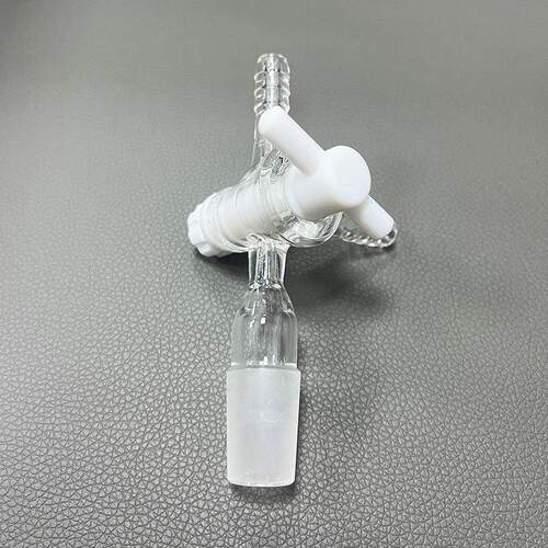 双层玻璃反应釜玻璃釜放料三通配件底阀10L-100ML双层玻璃反应釜