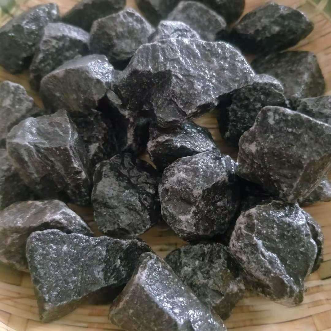 黑色石子庭院造景装饰园林铺路黑色砾石工程枯山水园艺盆栽黑卵石