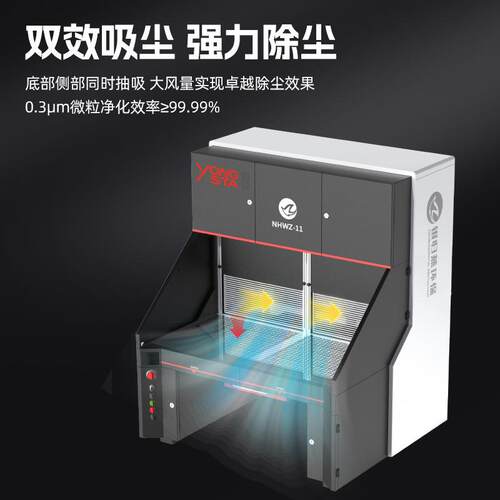 金属抛光打磨除尘工作台 干式打磨除尘柜 滤筒式抛光粉尘集尘柜