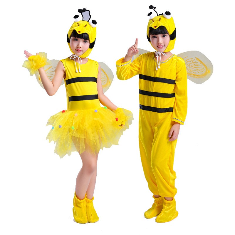 2026新款六一儿童卡通动物服幼儿园扮演小蜜蜂蓬蓬纱裙表演服装蜜
