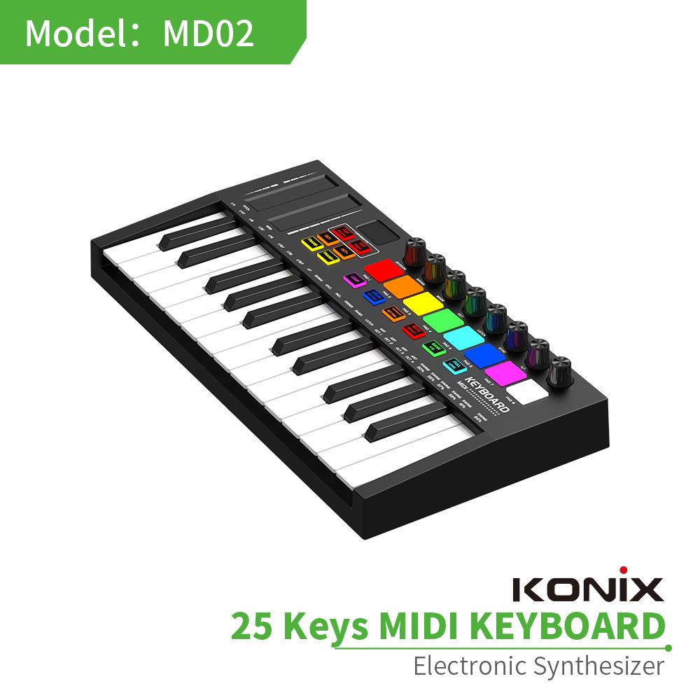 M编D025键MI2DI键盘专业电音迷MD02迪控击制器智能便携曲打垫