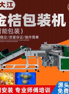 精品袋脐橙金桔包装机罗汉果耙耙柑套袋机多功能枕式水果包装机