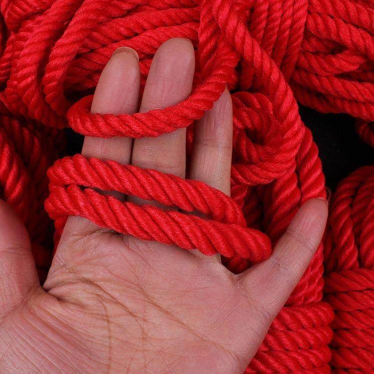 结婚专用红绳绑嫁妆喜被绳中粗毛线团大红色办喜事用手编月老牵线