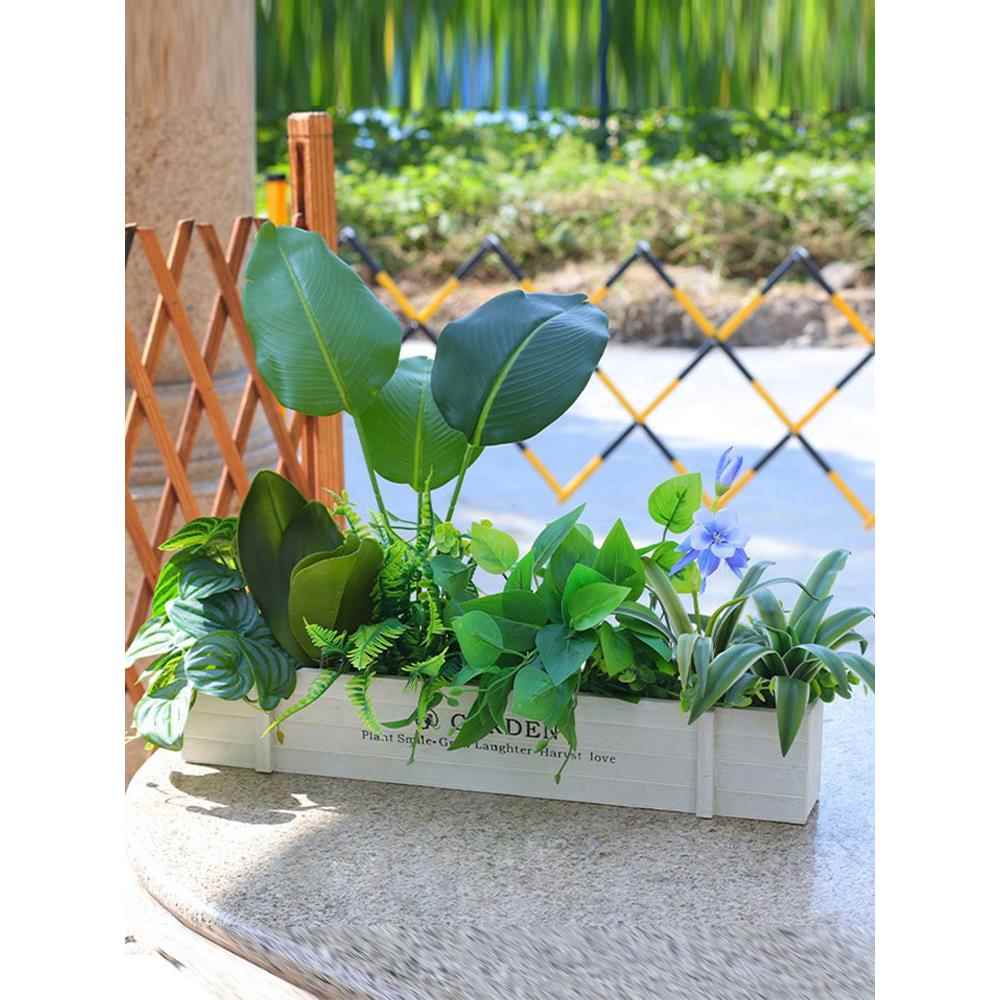 采购产品模拟绿色植物,假植物组合,彷生Pothos花和草围栏,室内