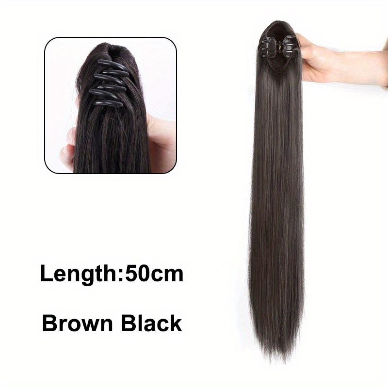 古风假发马尾抓夹发髻cos影视古装高马尾女长直发辫子发尾仿真发