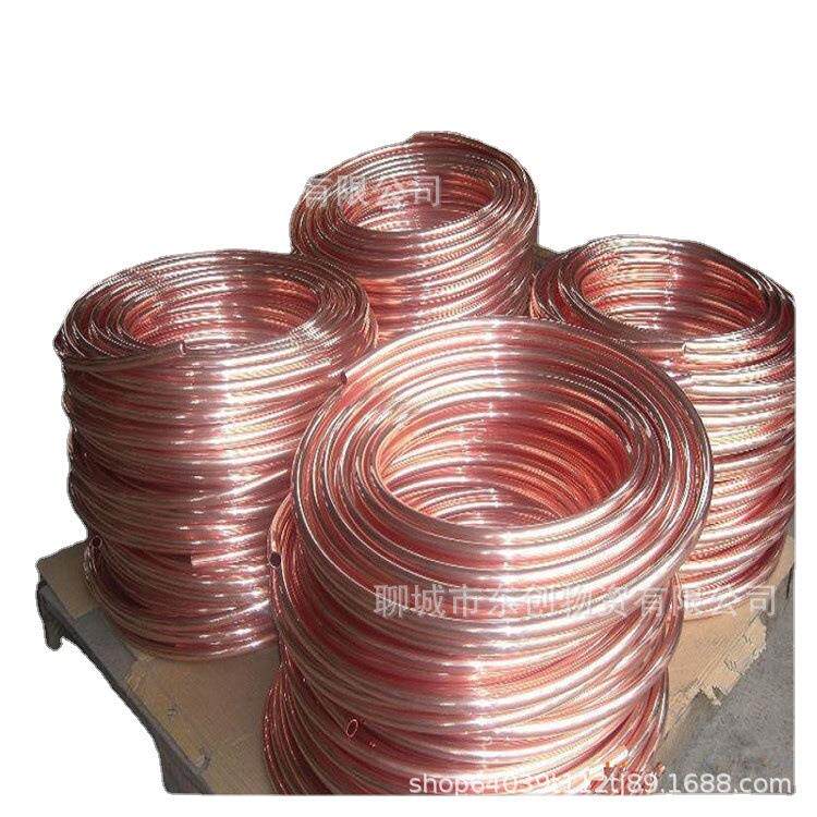 红铜管 C1100紫铜管 6mm*0.5mm大口径空调用铜管空心圆管可切割