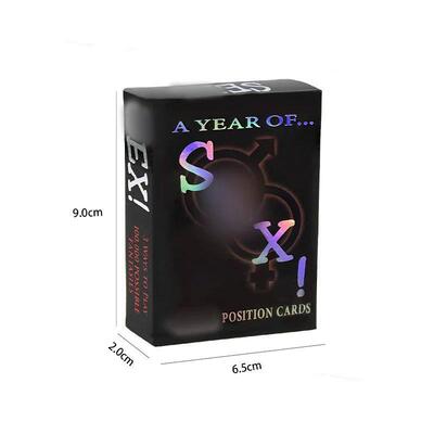 Adult Male And Female Posture Card Fun And Passionate Couple