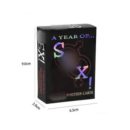 Adult Male And Female Posture Card Fun And Passionate Couple