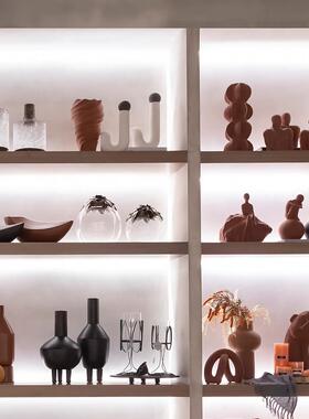 美联饰界陶瓷花瓶摆件诧寂覆古风格客厅样板房软装饰品