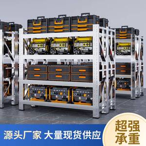 04不锈钢货架2米重型仓储仓库置物架加厚家用商用可调节储物架子