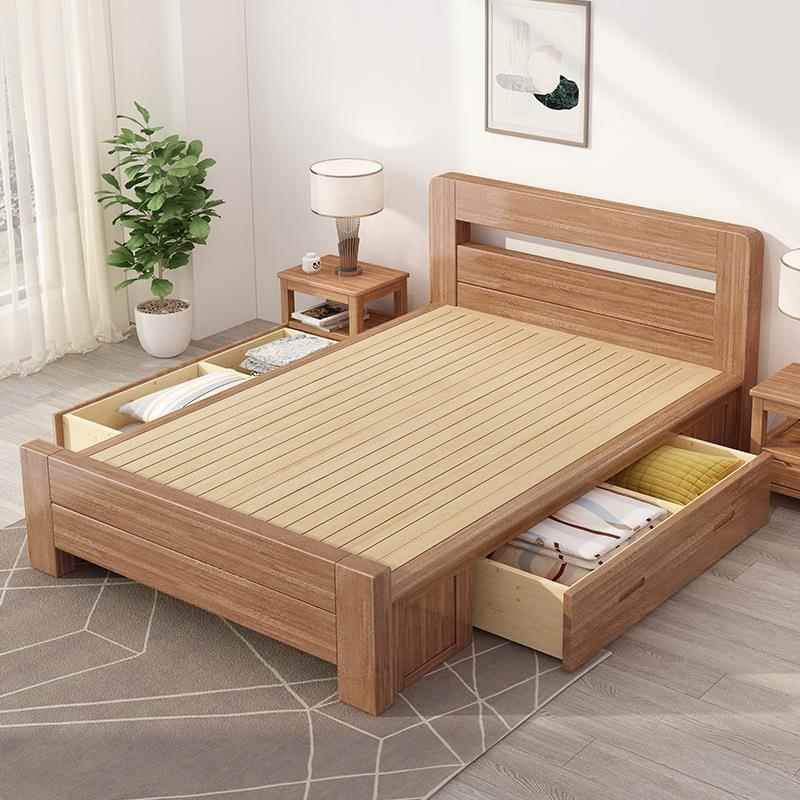 胡桃木单人ZM05床1.2成米1米1.31.51.宽8人大5床一米五八双人实木