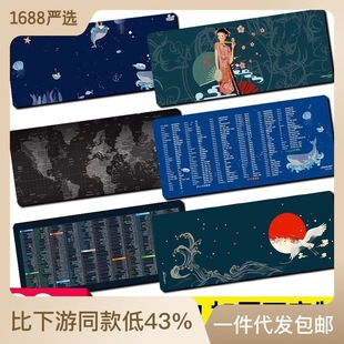 鼠标垫大尺寸加厚加长mousepad礼品垫滑鼠墊办公桌垫鼠标垫