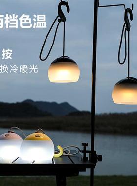 野营灯露营灯c充电户外灯照明氛围灯LED防水Typef高亮冷暖挂灯无