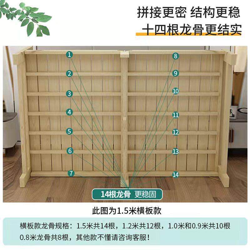折叠床午休单人床家用简易实木床1.2米1.5米办公室经济型双人小床