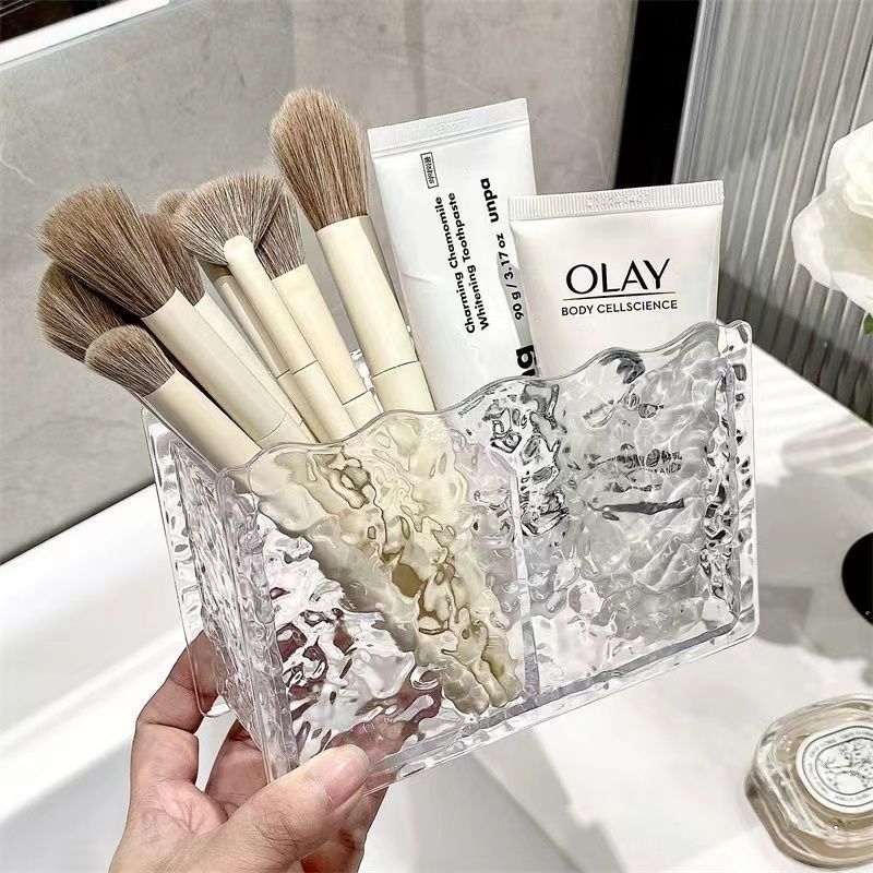 亚克力护肤品梳妆台高级化妆桶