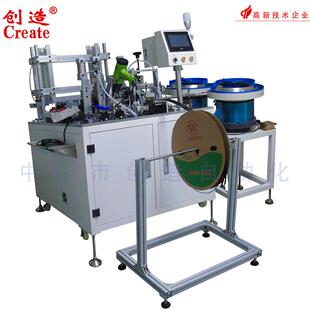 621A桥堆穿管穿磁环 全自动三极管剪脚弯脚成型穿热缩套管机CZ