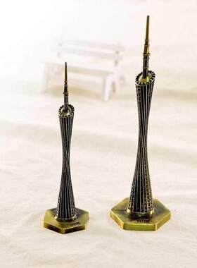18cm China Canton Tower Figurine Model Guangzhou Tower Deco
