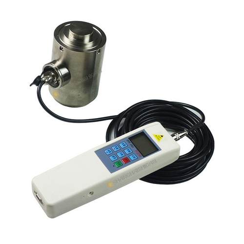 上海数显测力仪圆柱式外置数字测力计连线式柱形电子拉压力计ZF