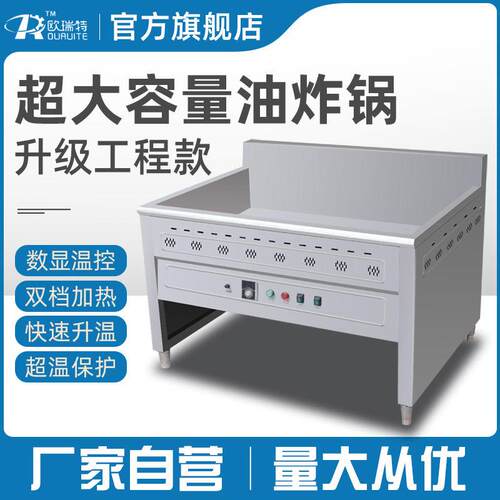 欧瑞特大型油炸锅商用油炸机大容量全自动炸豆泡鸡爪电炸炉食品厂