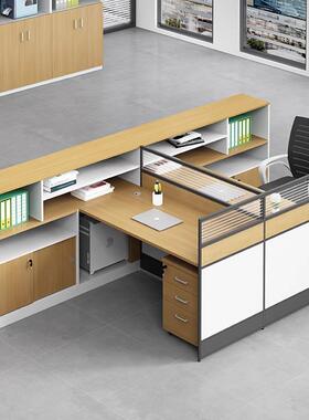 办公桌椅组合简约PF-74代现4人职员工风位办公工室员卡座6屏隔断