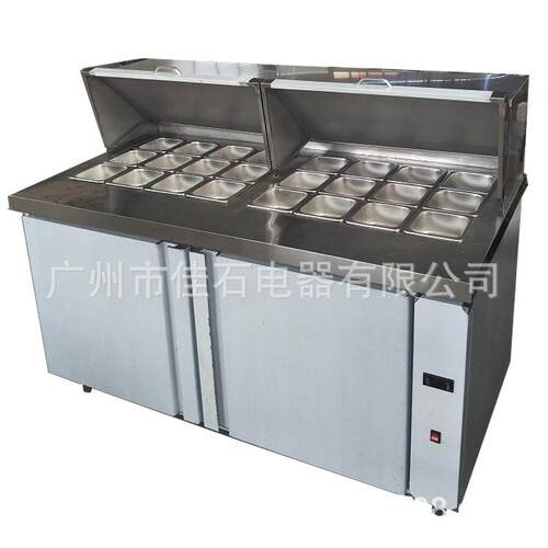 厂家供应色拉水果冷藏展示柜商用沙拉冷藏柜110V抓码柜厂家