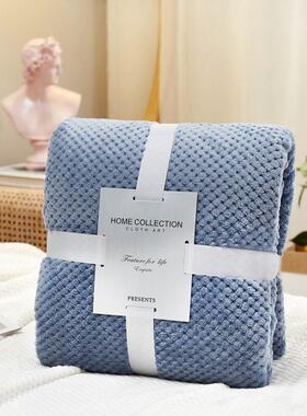 Plaid Bed Blankets Soft Warm Fluffy Throw Blanket Sofa ver C