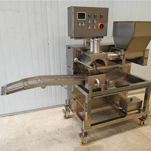 不锈钢汉堡肉饼成型机300型鱼饼成型机全自动圆形牛肉饼成型设备
