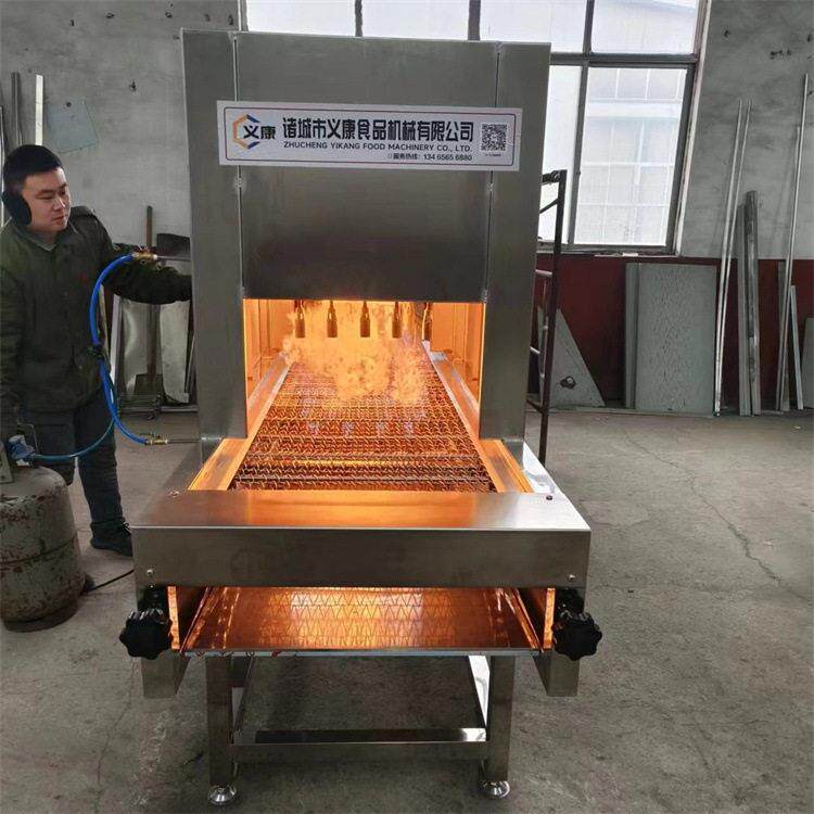 鱼肉烤肉机  三文鱼烧烤机 燃气果蔬烧皮机  义康机械