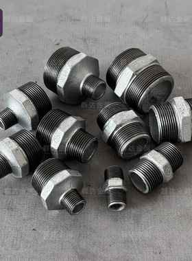 外丝直接25接头4分2寸20变径四6镀锌水管dn40内接50转32六角5对丝