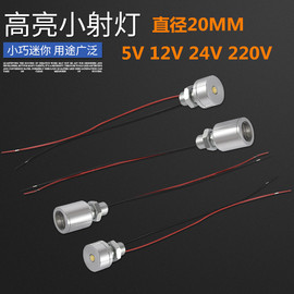 led灯珠低压5v灯珠12vled灯高亮聚光，24v灯小灯泡20mm工业机械用灯