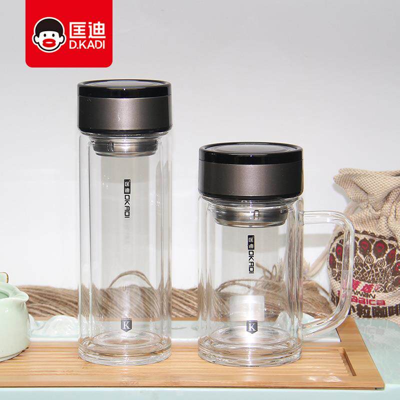 匡迪厂家直供 103号玻璃杯双层水晶玻璃杯礼品玻璃杯子促销礼品杯