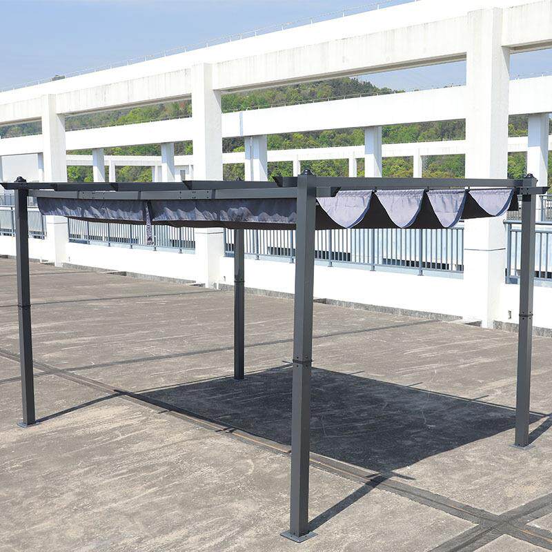 户外庭院凉亭亭子别墅露台楼顶花园遮阳篷铝合金葡萄架花架绿廊