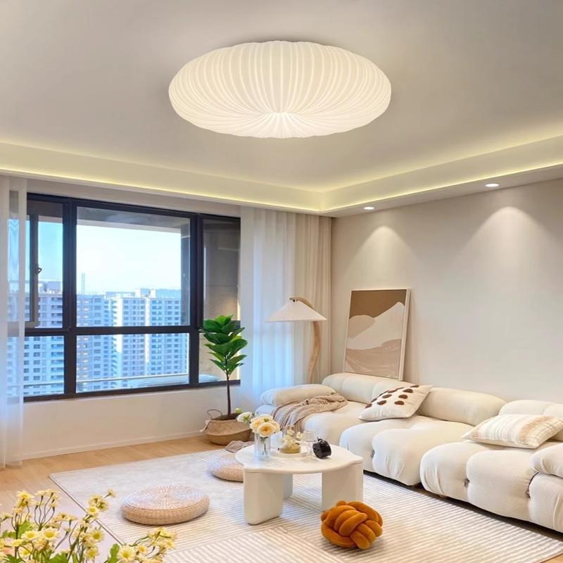 新款网红南瓜灯卧室灯现代简约2024年极简创意led吸顶灯中山灯具