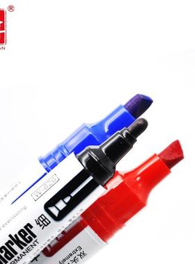五千年黑色双头记号笔防水不掉色速干大头笔一粗一细物流笔 W-826