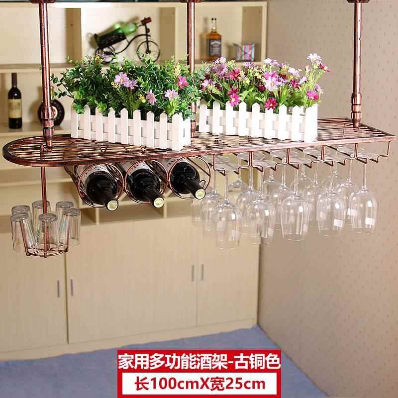 酒杯架悬挂吧台酒架欧式家用红酒杯架高脚杯架倒挂创意红酒架杯架