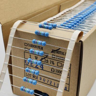 金属膜电阻2W 1K-1M 大功率电阻 精度1% 2W金膜电阻 全系列