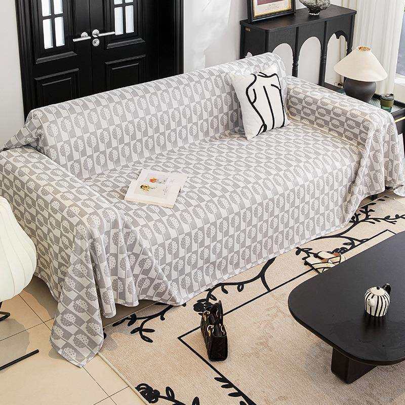 夏季高级感冰丝沙发巾全盖防滑凉感2026新款沙发套罩盖布毯