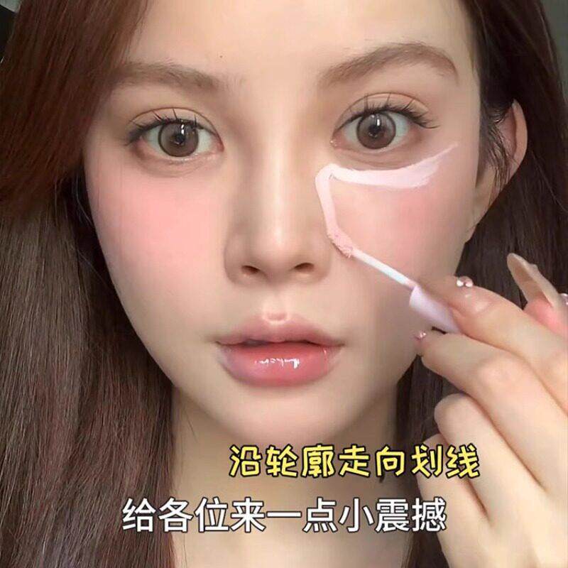 鼻影修容粉色哑光提亮阴影修饰自然面部凹陷高光笔遮瑕修容液