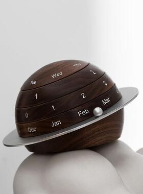 地球历摆件万年历客厅装饰品桌面日玄关年摆件乔KKR礼迁新居品新