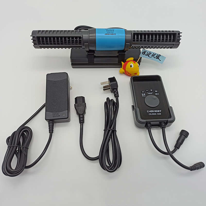 创宁鱼缸造浪泵小型冲浪泵鱼池潜水打浪器吹鱼粪DC横流造浪泵