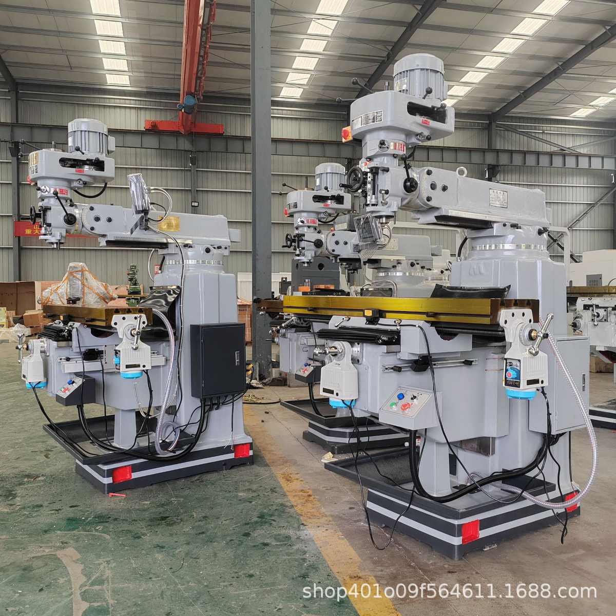 4H台湾炮塔铣床M5摇臂铣床4号5号立卧两用自动进刀炮塔铣床