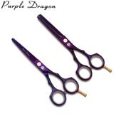 3YV54TF15.5寸绿色专业理发剪刀美发工具平剪牙剪刘海打薄碎发修