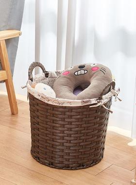 脏衣家用仿藤编收玩具纳筐卧室浴tb-59453室编织洗衣收纳篮篓大号