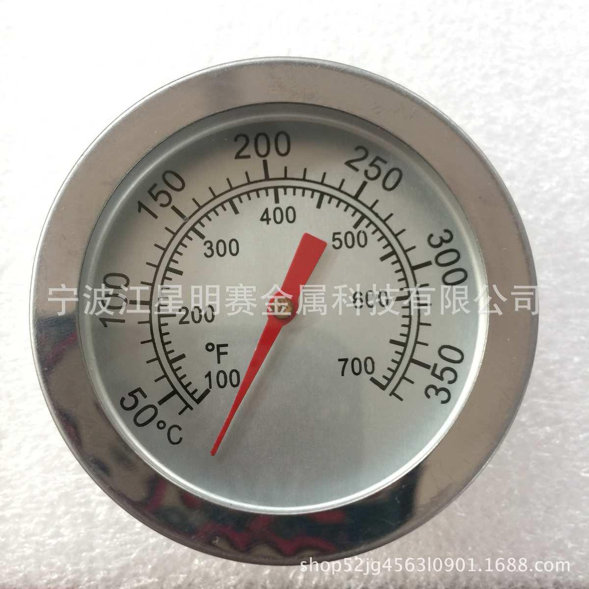 JX-5W-2 双金属 烧烤炉温度计 bbq烤炉烤箱温度计