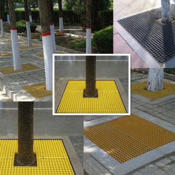 玻璃钢格栅板排水沟盖板养殖铺设光伏走道运维树篦子洗车房格栅板