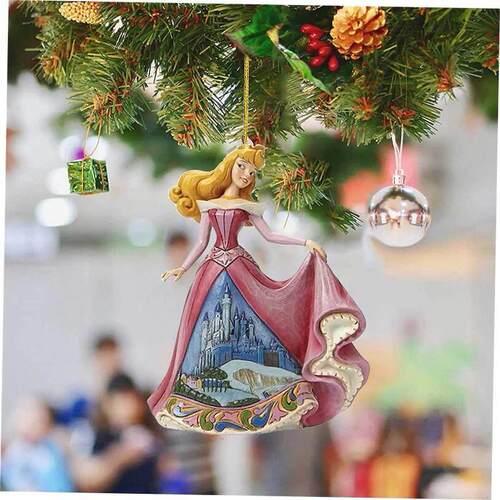 Flat Princess Christmas Pendant Xmas Tree Decorations Carto