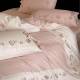 法式 保暖 轻奢纯棉陶瓷磨毛床上用品少女心刺绣被套四件套秋冬新款