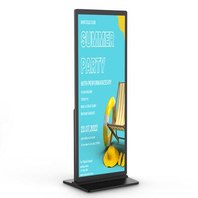 65寸全面屏液晶广告显示屏4KLCD数字标牌菜单板餐厅售货亭