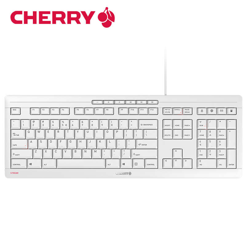 薄膜樱桃cherry笔记本外接键盘码字专用办公有线静音打字巧克力