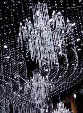 欧式水晶吊灯奢华厅灯灯泡：5W蜡烛水吊晶灯餐厅吊灯灯具客意婚创